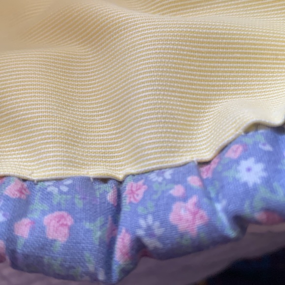 HANDMADE TOTE(PS I LOVE YOU BAG) UPCYCLED QUILTED LINED/POCKET COT/POLY 16”x12” - Picture 4 of 4